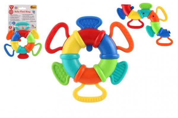 Sonaglio/Mordicchietto/Anello Flessibile plastica/silicone 15cm su carta 6m+