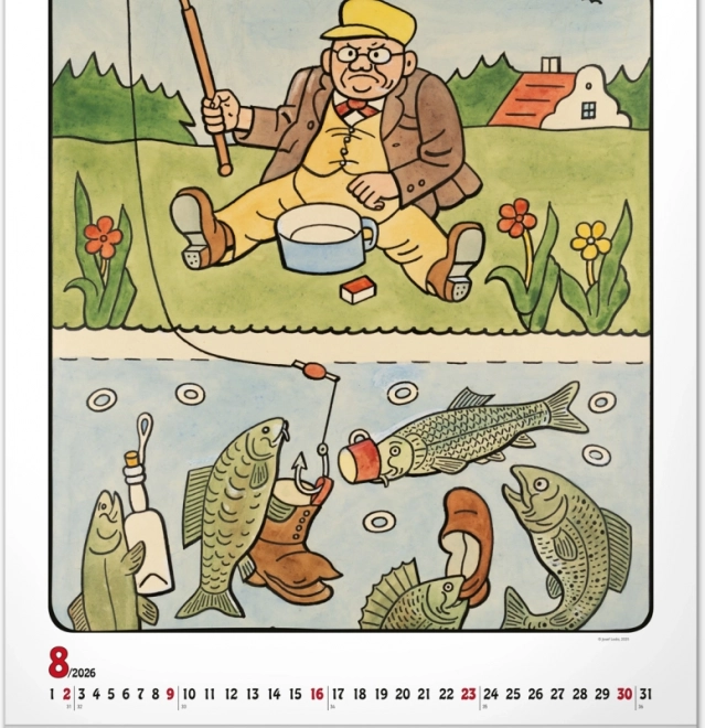 calendario da parete Josef Lada 2026