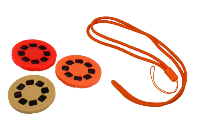 Set con dischi colorati