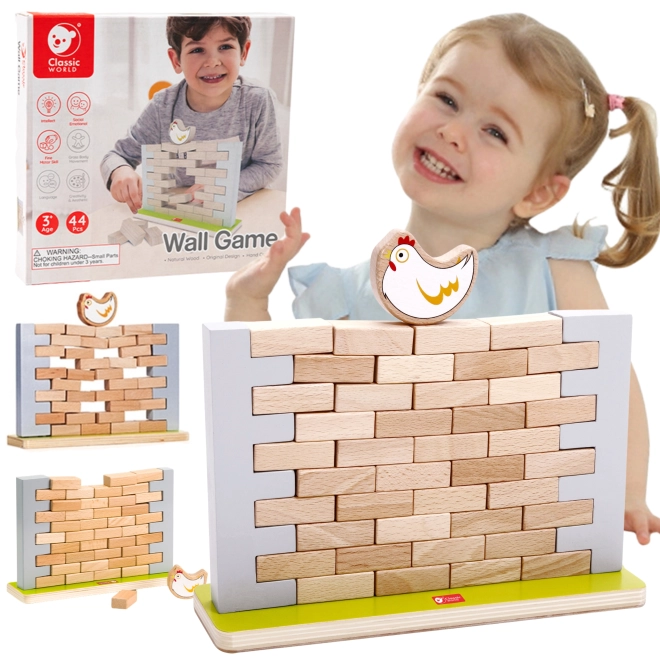 Gioco in legno Muro di mattoni