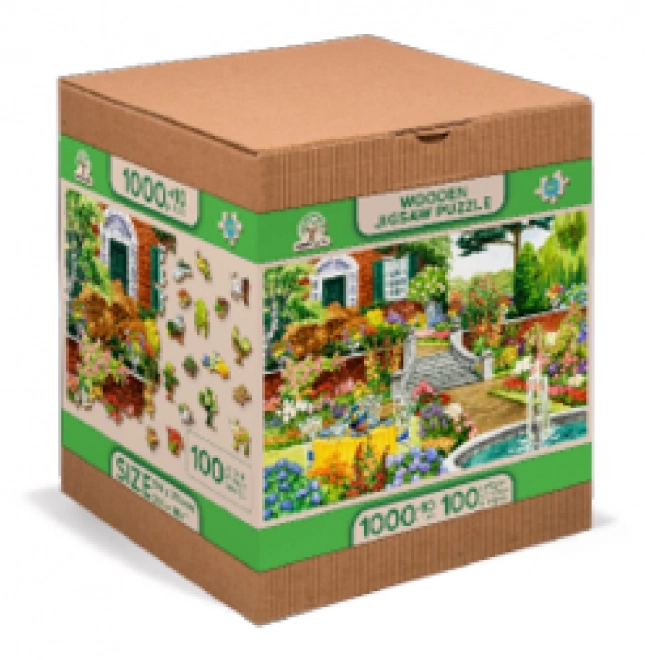 Puzzle in legno Giardino delle cinque 2 in 1