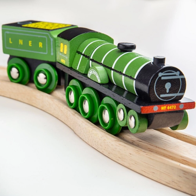 Replica in legno del treno Flying Scotsman di Bigjigs Rail