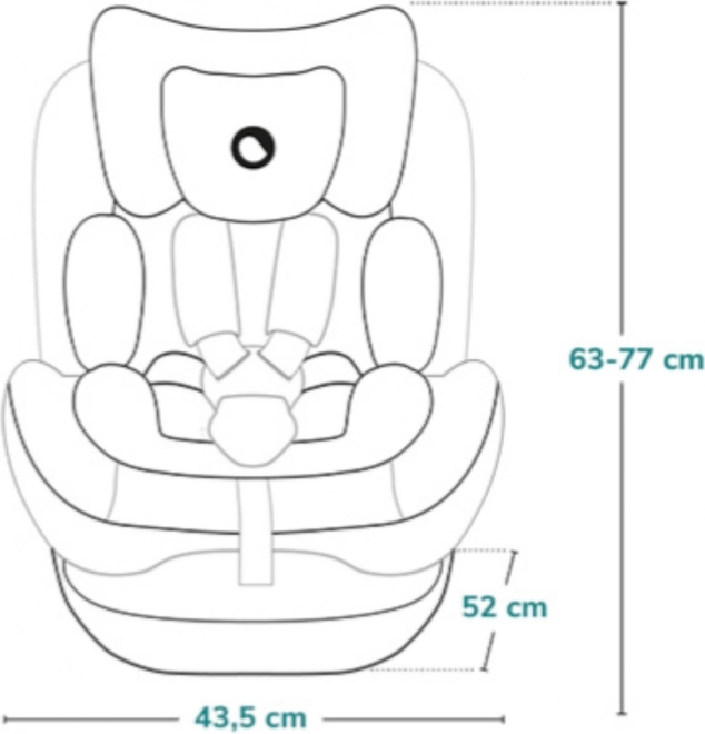 Seggiolino auto Lionelo Bastiaan i-Size rosa