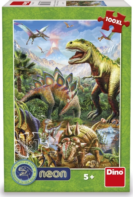 Puzzle luminoso mondo dei dinosauri 100 XL pezzi