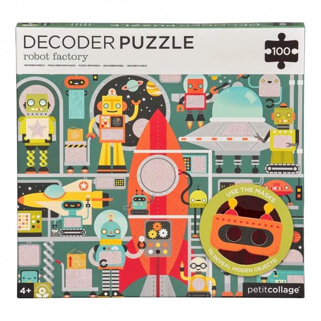 Puzzle Robot 3D Petits Collage