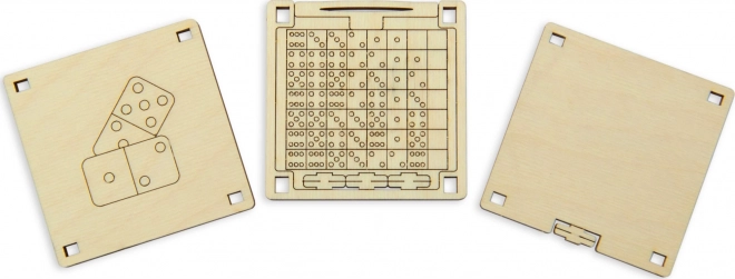 Puzzle 3D in legno - Gioco del Domino