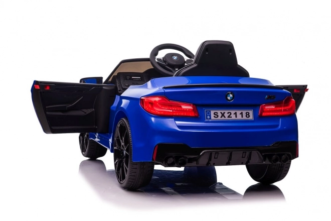 Auto elettrica con batteria BMW M5 Drift blu