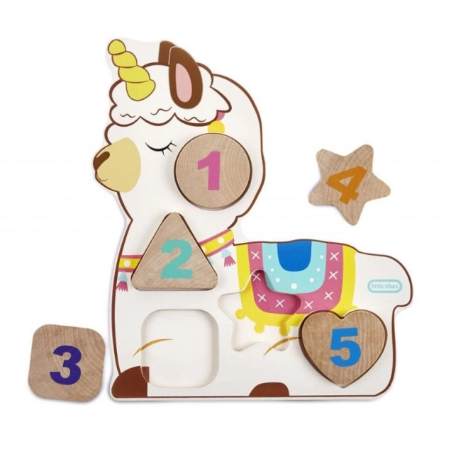 Puzzle in legno con numeri Little Tikes