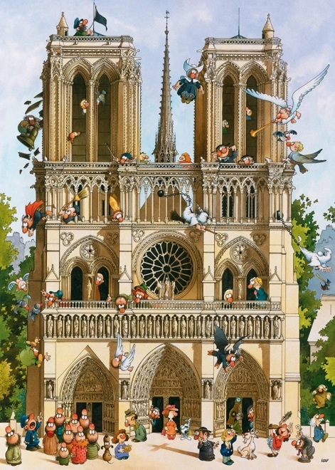 Puzzle classici cartoon HEYE: Viva Notre Dame 1000 pezzi