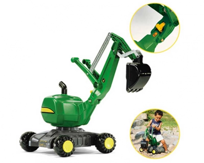 Rolly giocattolo escavatore John Deere per bambini - Verde