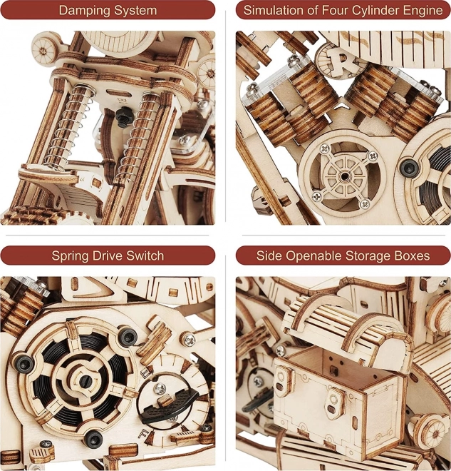 Puzzle 3D in Legno Cruiser Motorcycle 420 Pezzi