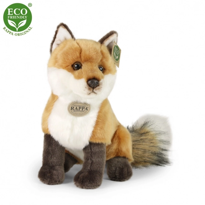 Volpe di peluche ecologica seduta 27 cm