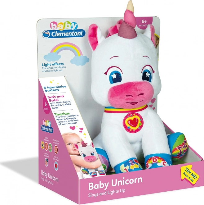 Unicorno Interattivo di Peluche Clementoni Baby