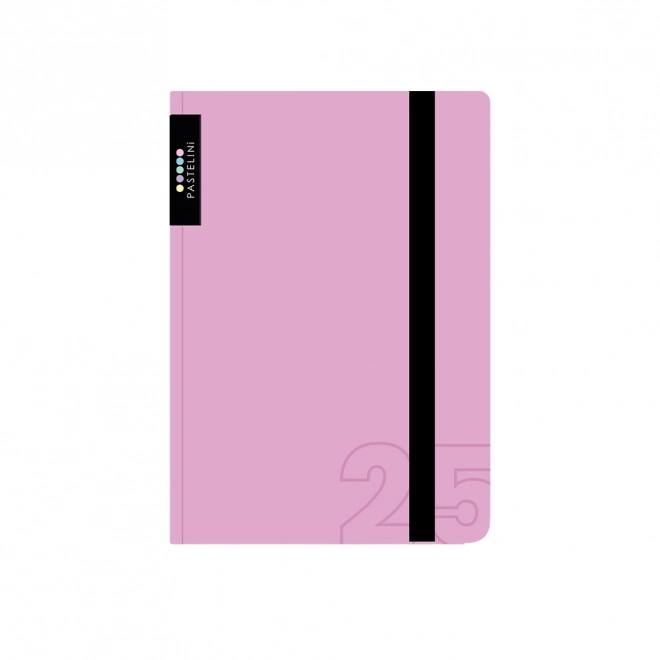 Agenda settimanale A6 2025 Pastelini rosa