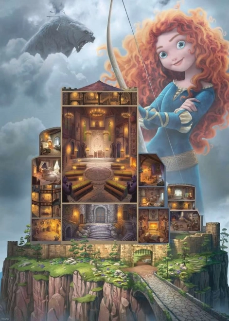 Puzzle Disney Castelli Merida 1000 Pezzi