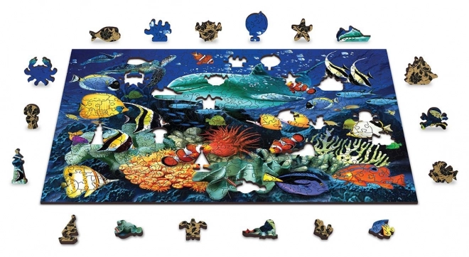 Puzzle in legno Avventura sotto il mare 2 in 1