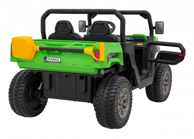 Auto Pick-Up Speed 900 pro bimbi Verdi + trazione 4x4 + pompa mobile + vano bagagli + telecomando + pala + LED audio
