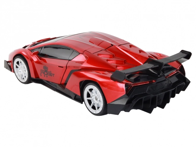 Auto-robot trasformabile R/C 1:10 rosso controllo gestuale