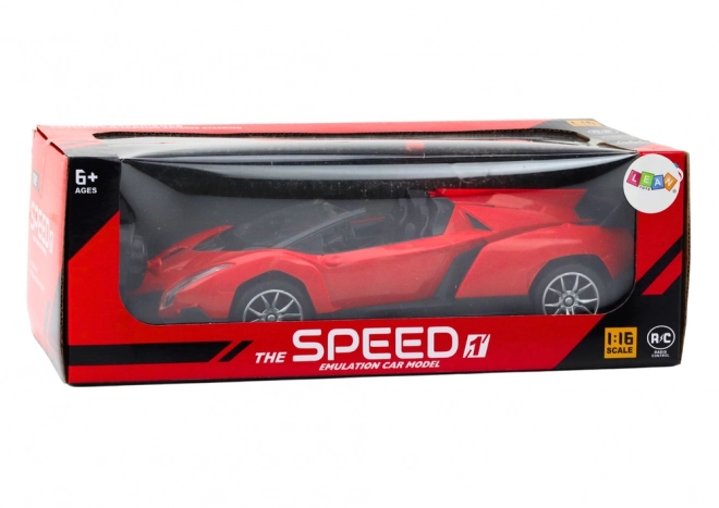 Auto sportivo radiocomandato 1:16 rosso