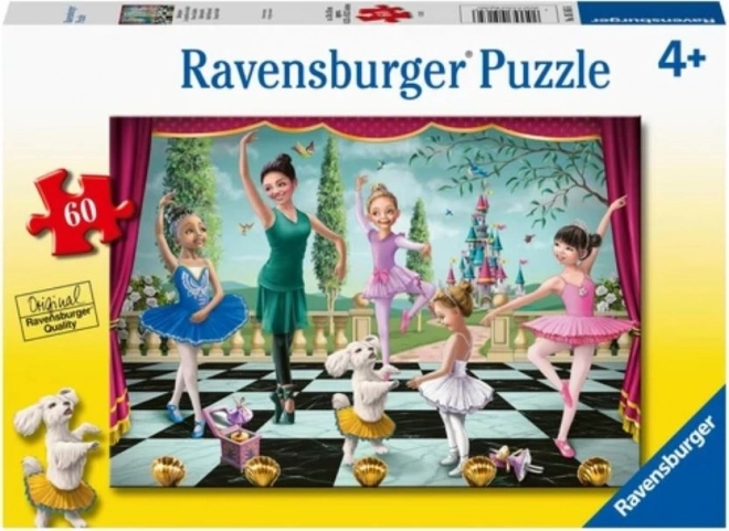 Puzzle Ravensburger Prova di Balletto 60 Pezzi