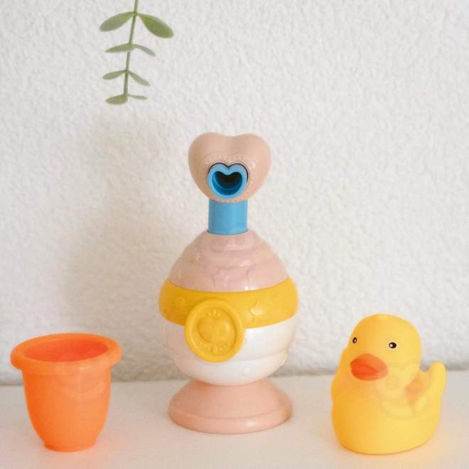 Set bagnetti per bambini con bicchiere, anatra e dispenser sapone