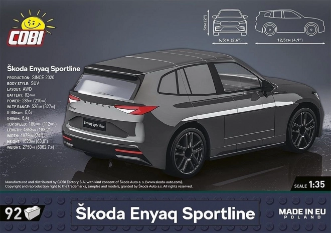 Modello in scala Skoda Enyaq Sportline