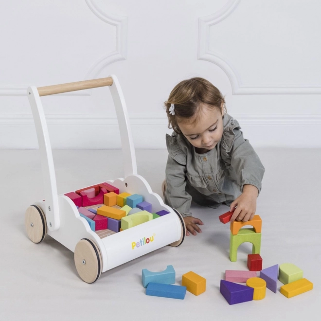 Le Toy Van carrello con mattoncini arcobaleno