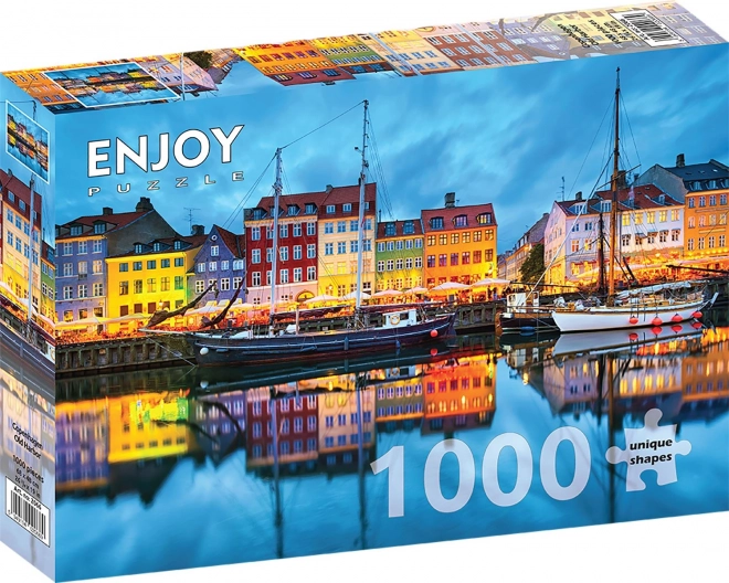 Puzzle Vecchio Porto di Copenaghen 1000 Pezzi