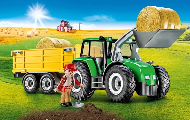 Set di figure paese 9317 Trattore con rimorchio