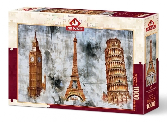 puzzle tre città, tre torri 1000 pezzi