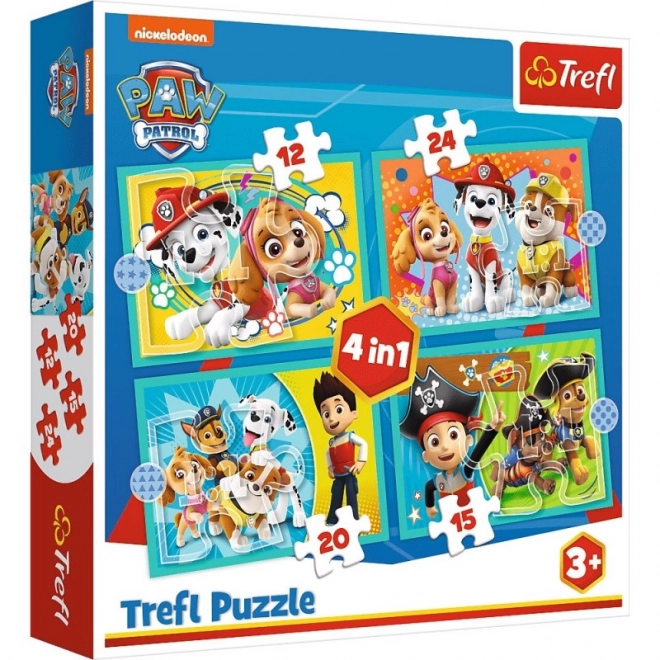 Puzzle 4w1 La Spassosa Squadra di Paw Patrol