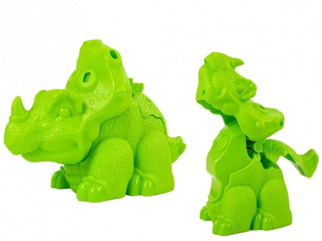 Tavolo Gioco Pasta Modellabile con Dinosauri e Vulcano con Lava Luminosa