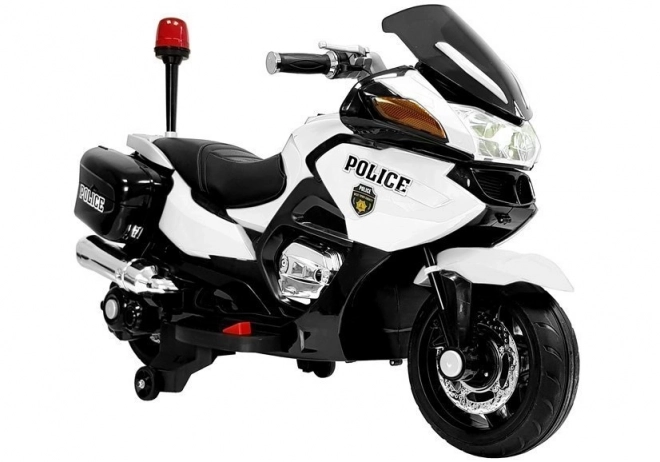 Moto elettrico per bambini Police bianco