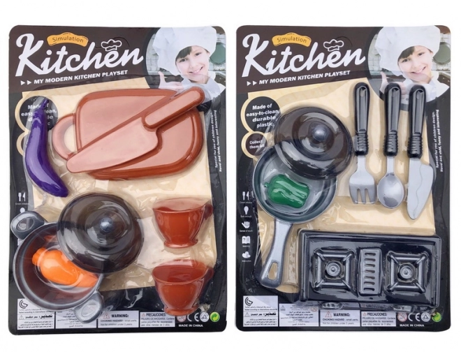 Set da cucina tagliere e fornello