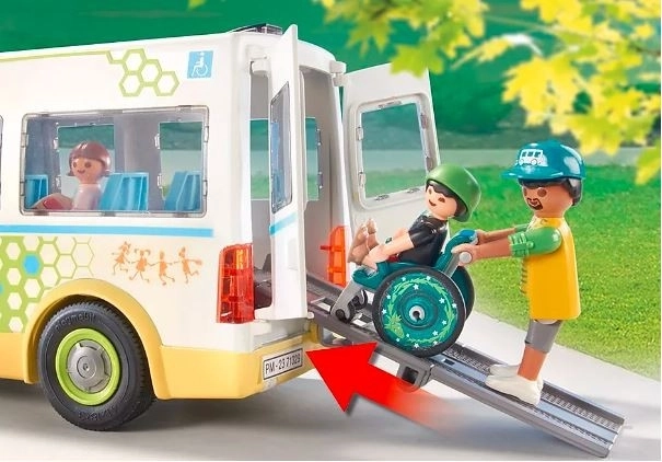 Set di figure City Life Autobus Scolastico