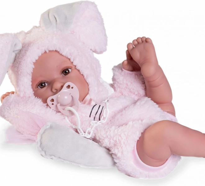Bambola neonato realistica Erika in vinile morbido 42 cm