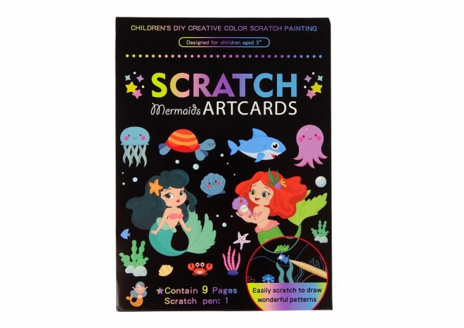 Gioco di Grattini e Colorazione Sirene per Bambini