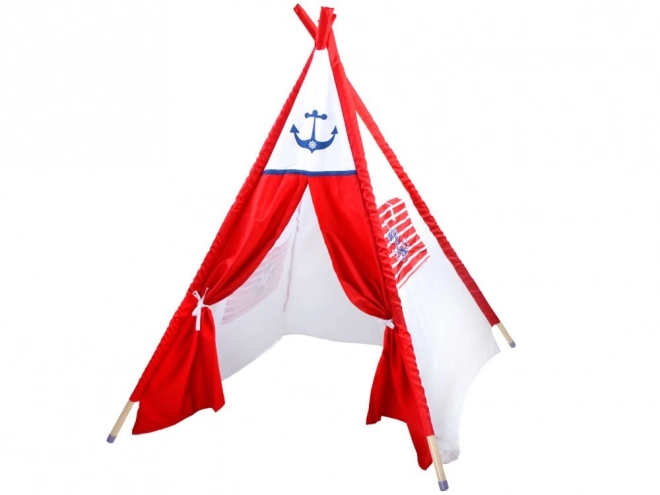 Tenda Tipi per bambini in stile marino con ancóra