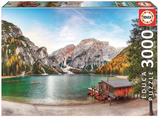 Puzzle Autunnale Lago di Braies EDUCA 3000 Pezzi