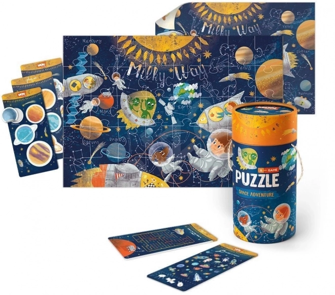 Sada puzzle e accessori avventura spaziale