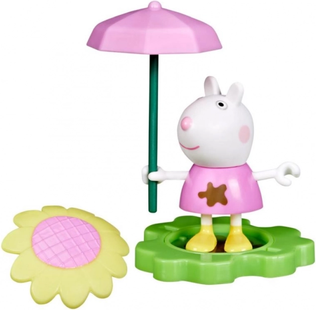 Peppa Pig divertimento in pozzanghera e fango, figurina