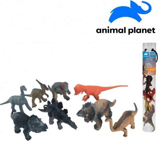 Animali dinosauri in tubo 8 pz