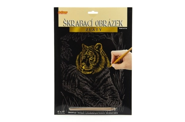 Immagine da grattare ArtLover Oro - Tigre