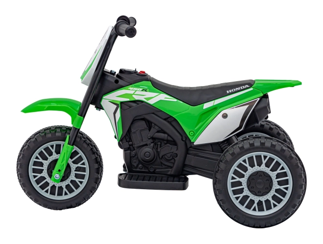 Moto elettrico per bambini Honda CRF 450R rosso con clacson e battistrada in gomma – verde