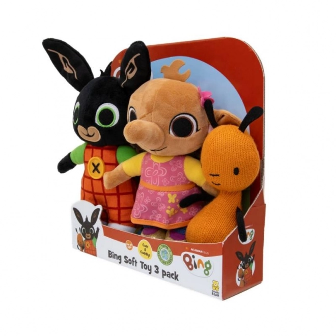 Set di 3 peluche di Bing e amici