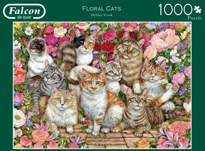 Puzzle gatti tra i fiori 1000 pezzi