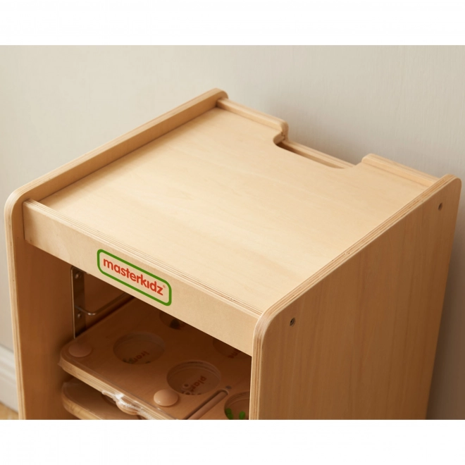 Armadio in legno per tavolette educative Masterkidz