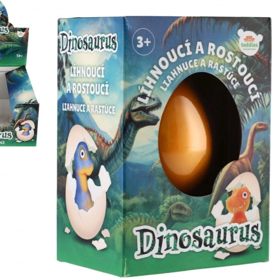 Uovo con dinosauro in crescita 6 cm