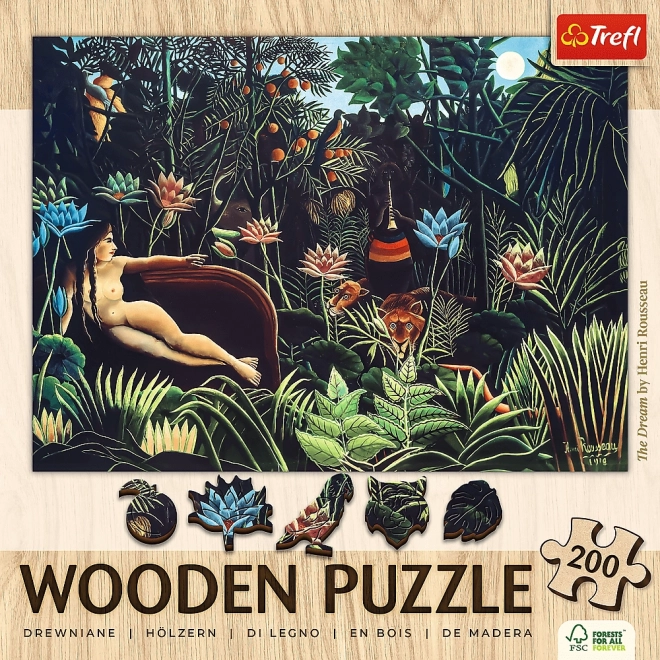 Puzzle di legno 200 pezzi Il sogno di Henri Rousseau