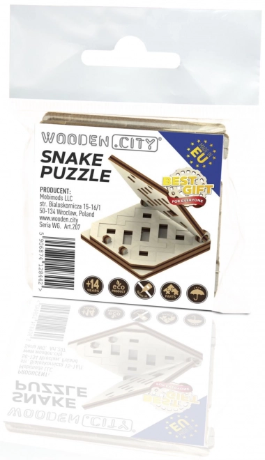 Puzzle 3D legno serpente